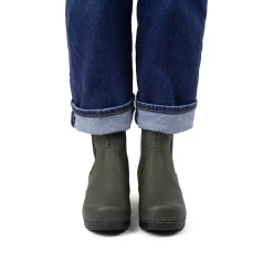 Aalbek Women's Chelsea Boot in Olive