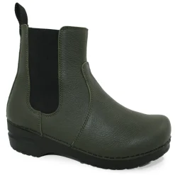 Aalbek Women's Chelsea Boot in Olive