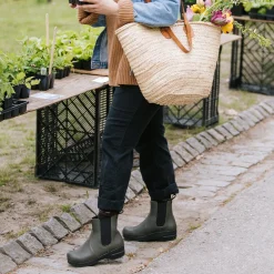 Aalbek Women's Chelsea Boot in Olive