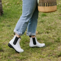 Aalbek Women's Chelsea Boot in White