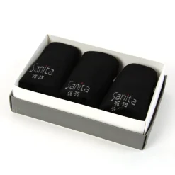 Bamboo Footies 3-Pack Unisex in Black