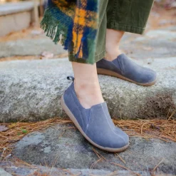 Barso Unisex Suede Slipper in Slate
