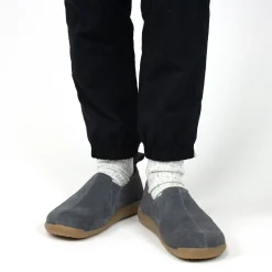 Barso Unisex Suede Slipper in Slate