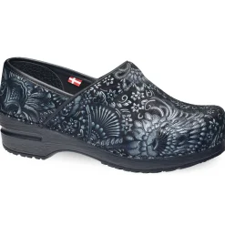 Boteh Women's Clog in Blue Paisley