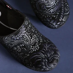 Boteh Women's Clog in Blue Paisley