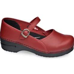 Clare Women's Mary Jane Clog in Red