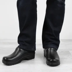 David PU Men's Safety Clog in Black