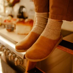Holsted Unisex Mule Slipper in Cognac