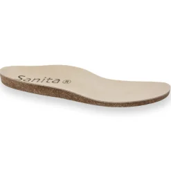 Leather Unisex Footbeds for Slippers in Beige