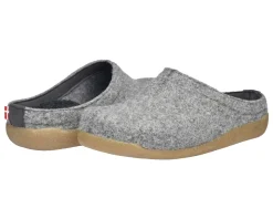 Lodge Slide Unisex Wool Slipper in Slate