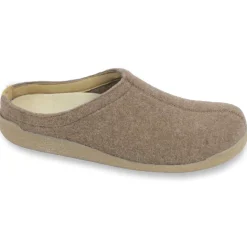 Lodge Slide Unisex Wool Slipper in Stone