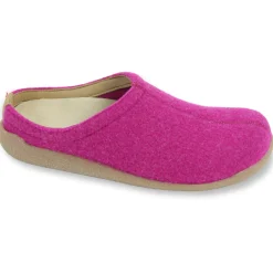 Lodge Slide Women's Wool Slipper in Fuchsia