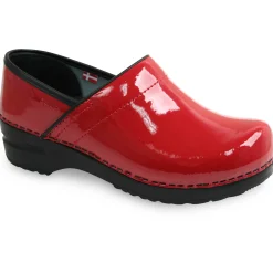 Pro. Patent Women's Clog in Red