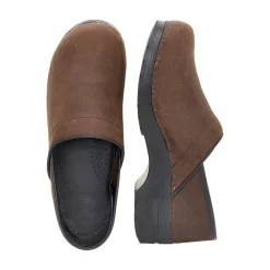 Pro. Textured Oil Women's Clog in Antique Brown
