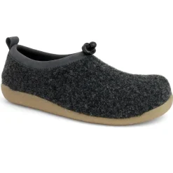 Stromo Unisex Wool Slipper in Charcoal
