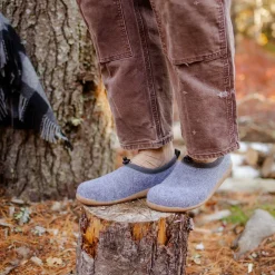 Stromo Unisex Wool Slipper in Jeans