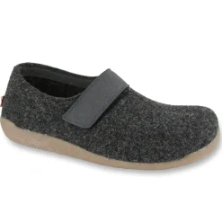 Varde Unisex Wool Slipper in Charcoal